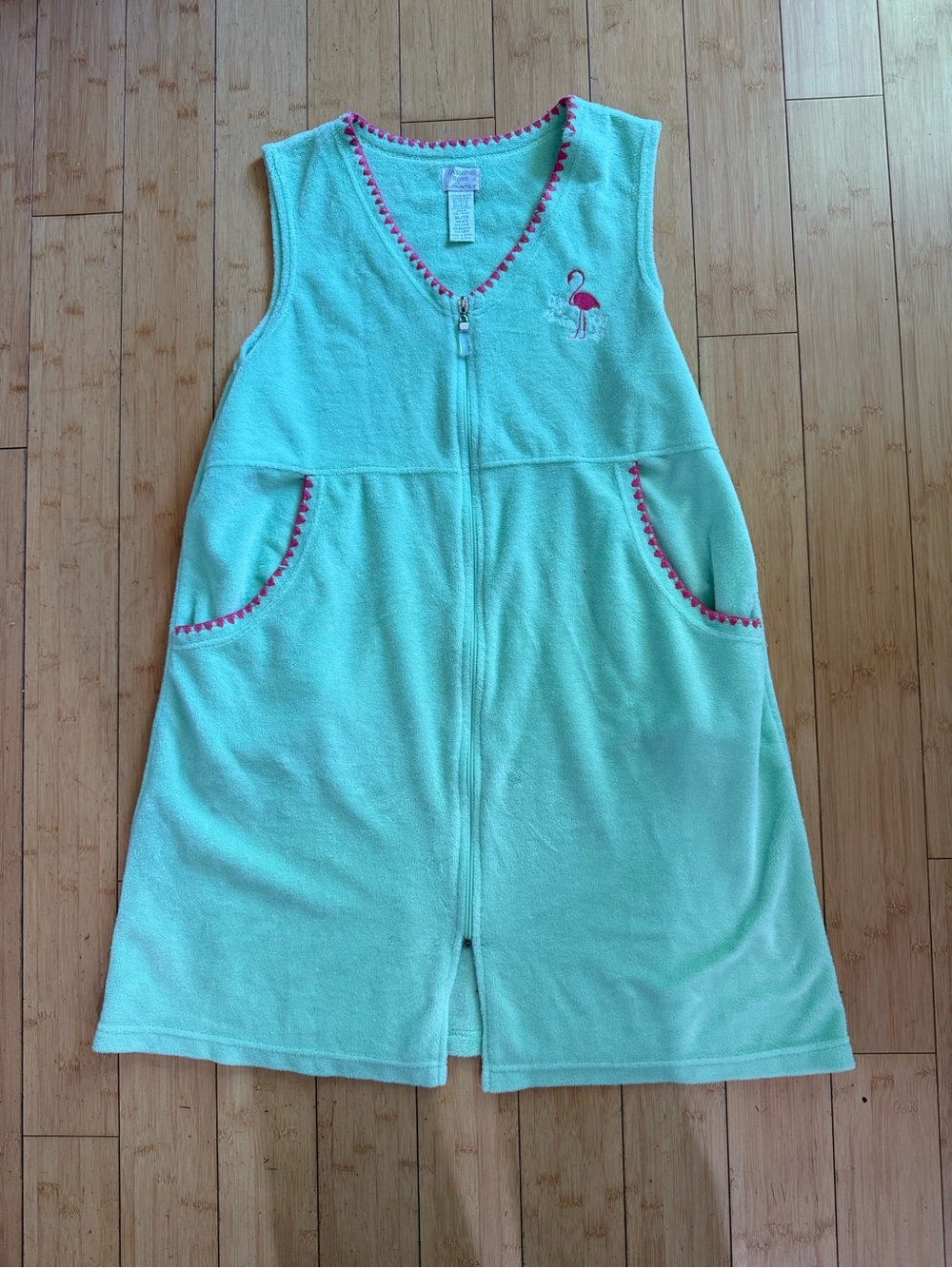 Jasmine Rose Intimates Vintage Sleeveless Zip Coverup